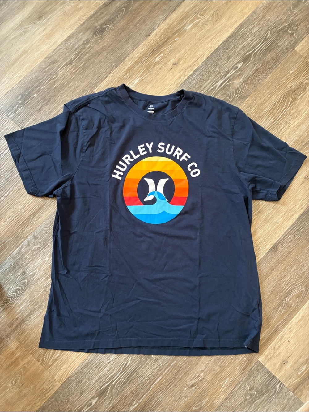 Hurley Navy Blue Graphic T‑Shirt
